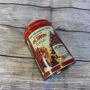 Vintage Lifesaver Christmas Tin